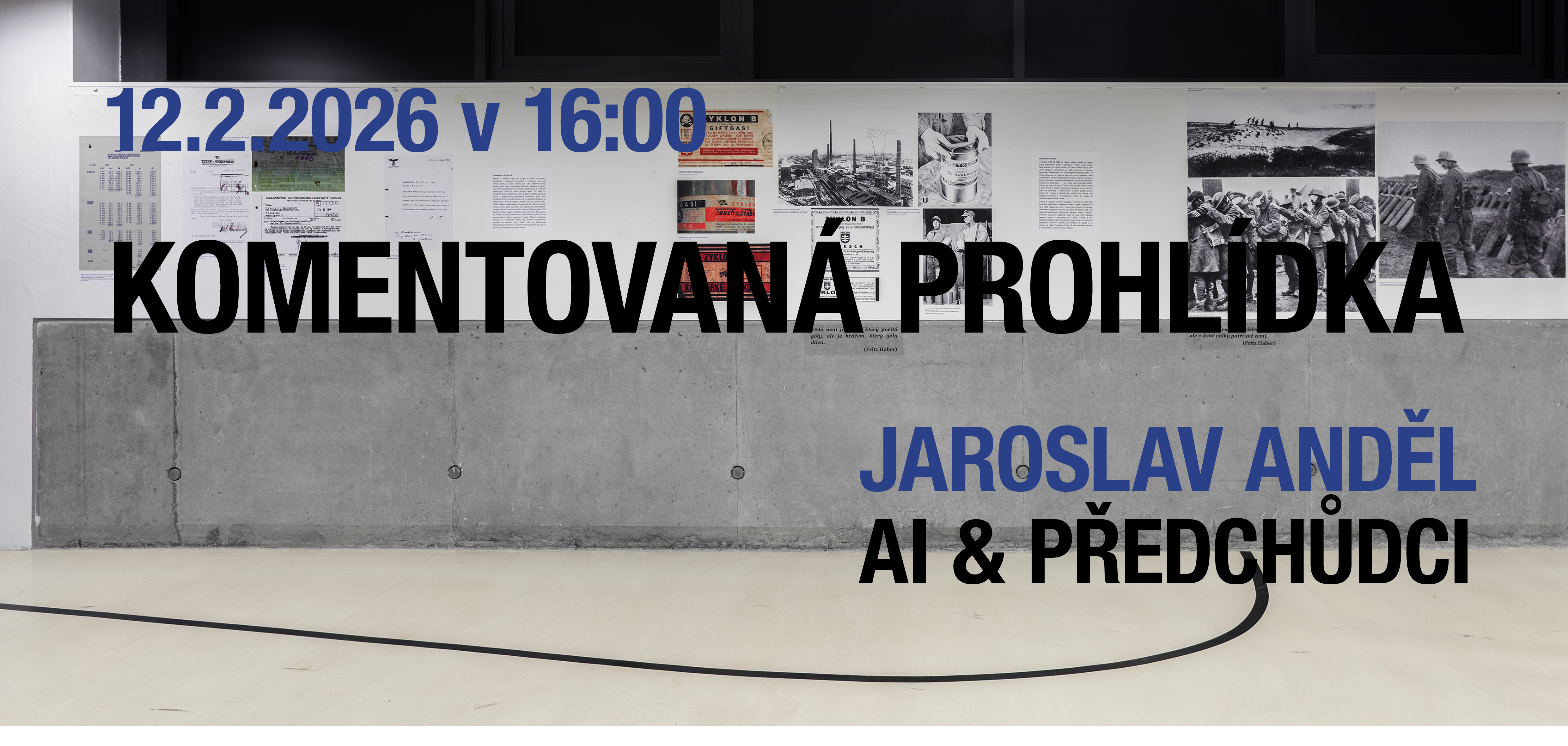Pozv&aacute;nka na komentovanou prohl&iacute;dku v&yacute;stavy Jaroslava Anděla